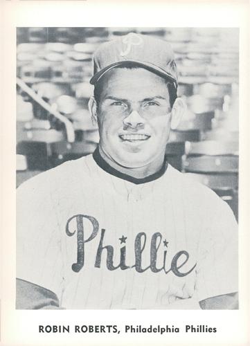 1960 Jay Publishing Philadelphia Phillies Set B #NNO Robin Roberts Front