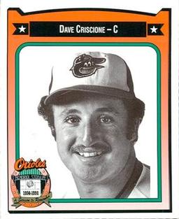 1991 Crown/Coca-Cola Baltimore Orioles #88 Dave Criscione Front