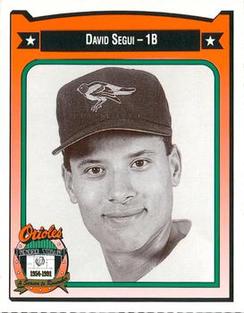 1991 Crown/Coca-Cola Baltimore Orioles #412 David Segui Front
