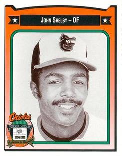 1991 Crown/Coca-Cola Baltimore Orioles #415 John Shelby Front