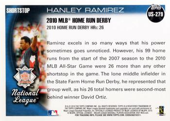 2010 Topps Update #US-279 Hanley Ramirez Back