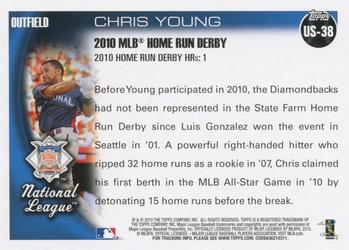 2010 Topps Update #US-38 Chris Young Back