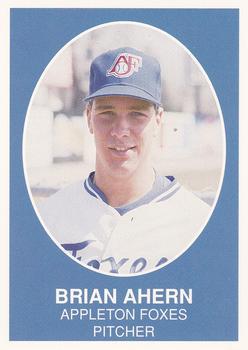 1990 Boxscores Appleton Foxes #2 Brian Ahern Front