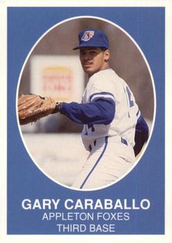 1990 Boxscores Appleton Foxes #6 Gary Caraballo Front