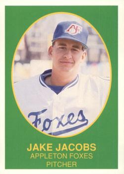 1990 Boxscores Appleton Foxes #13 Jake Jacobs Front