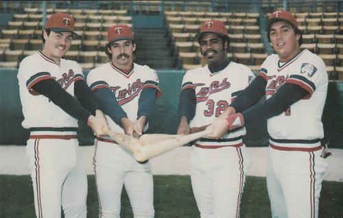 1983 Minnesota Twins Postcards #NNO The Lumber Company:  Tom Brunansky / Gary Gaetti / Gary Ward / Kent Hrbek Front