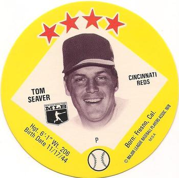 1978 Big T/Tastee-Freez Discs #10 Tom Seaver Front