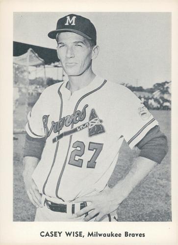 1959 Jay Publishing Milwaukee Braves Set B #NNO Casey Wise Front