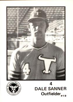 1975 Tucson Toros #19 Dale Sanner Front