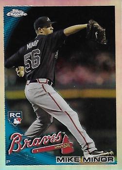 2010 Topps Update - Chrome Rookie Refractors #CHR58 Mike Minor Front