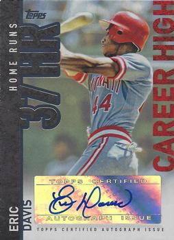 2015 Topps - Career High Autographs (Series One) #CH-ED Eric Davis Front