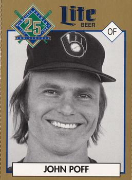 1994 Miller Brewing Milwaukee Brewers #NNO John Poff Front