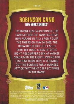 2015 Topps - First Home Run Gold (Series One) #FHR-04 Robinson Cano Back