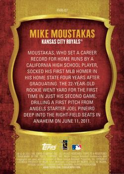 2015 Topps - First Home Run Gold (Series One) #FHR-07 Mike Moustakas Back