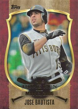 2015 Topps - First Home Run Gold (Series One) #FHR-21 Jose Bautista Front