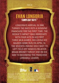 2015 Topps - First Home Run Gold (Series One) #FHR-35 Evan Longoria Back