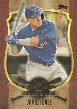 2015 Topps - First Home Run Gold (Series One) #FHR-13 Javier Baez Front