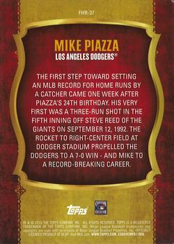 2015 Topps - First Home Run Gold (Series One) #FHR-37 Mike Piazza Back