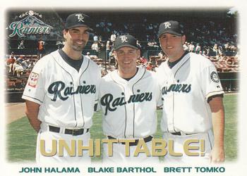 2001 Grandstand Tacoma Rainiers #NNO John Halama / Blake Barthol / Brett Tomko Front