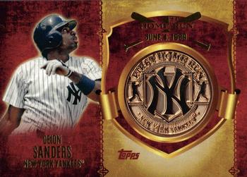 2015 Topps - First Home Run Medallions #FHRM-DS Deion Sanders Front