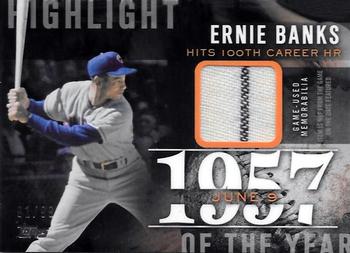 2015 Topps - Highlight of the Year Relics #HYR-EB Ernie Banks Front