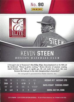 2014 Panini Elite Extra Edition - Franchise Futures Signatures #90 Kevin Steen Back