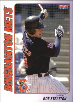 2001 Choice Binghamton Mets #22 Rob Stratton Front