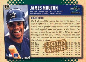 1995 Score - Gold Rush #125 James Mouton Back