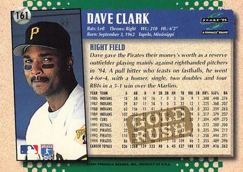 1995 Score - Gold Rush #161 Dave Clark Back