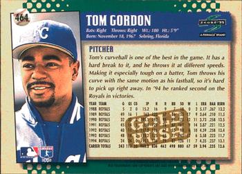 1995 Score - Gold Rush #464 Tom Gordon Back