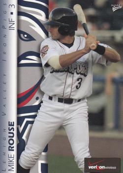 2008 MultiAd Lehigh Valley IronPigs #17 Mike Rouse Front