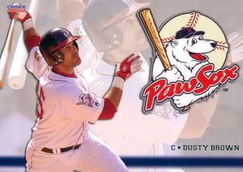 2008 Choice Pawtucket Red Sox #2 Dusty Brown Front