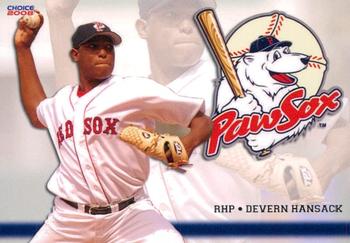 2008 Choice Pawtucket Red Sox #8 Devern Hansack Front