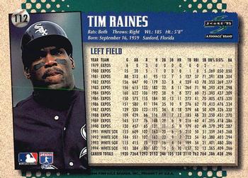 1995 Score - Platinum Team Sets #112 Tim Raines Back