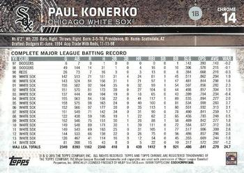 2015 Topps Chrome #14 Paul Konerko Back