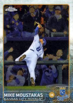 2015 Topps Chrome #164 Mike Moustakas Front