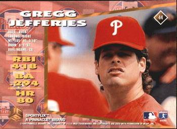 1995 Sportflix UC3 - Artist's Proofs #44 Gregg Jefferies Back