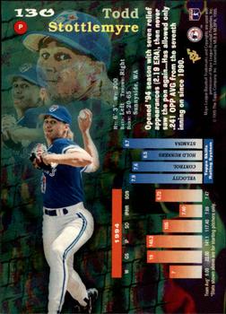 1995 Topps - Stadium Club First Day Issue #130 Todd Stottlemyre Back