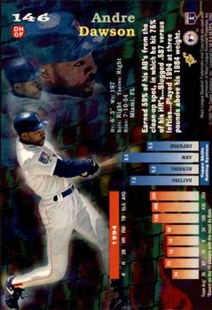 1995 Topps - Stadium Club First Day Issue #146 Andre Dawson Back