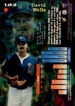 1995 Topps - Stadium Club First Day Issue #182 David Wells Back