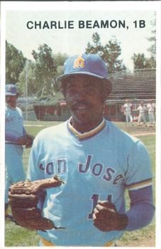 1978 Mr. Chef's San Jose Missions #12 Charlie Beamon Front