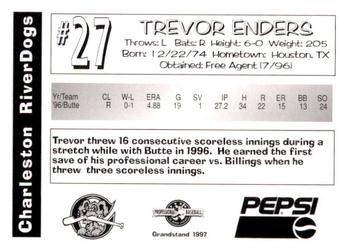 1997 Grandstand Charleston RiverDogs #NNO Trevor Enders Back