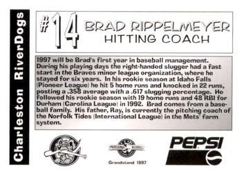 1997 Grandstand Charleston RiverDogs #NNO Brad Rippelmeyer Back