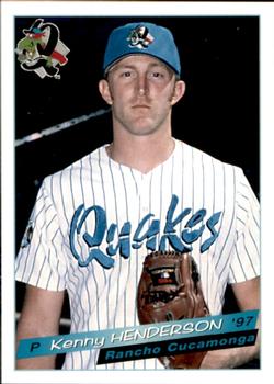 1997 Grandstand Rancho Cucamonga Quakes #NNO Kenny Henderson Front