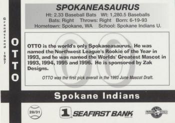 1997 Grandstand Spokane Indians #28 Otto Back