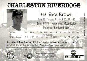 1998 Grandstand Charleston RiverDogs #NNO Elliot Brown Back