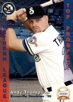 1998 Grandstand Southern League Top Prospects #15 Andy Thompson Front