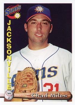 1999 Grandstand Jacksonville Suns #9 Chad Miles Front