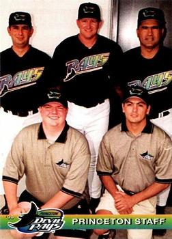 1999 Grandstand Princeton Devil Rays #NNO Tommy Thomason / Matt Lucero / Mike Tosar / Steve Mumaw / Bobby Ramos Front