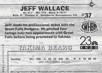 1999 Grandstand Yakima Bears #NNO Jeff Wallace Back